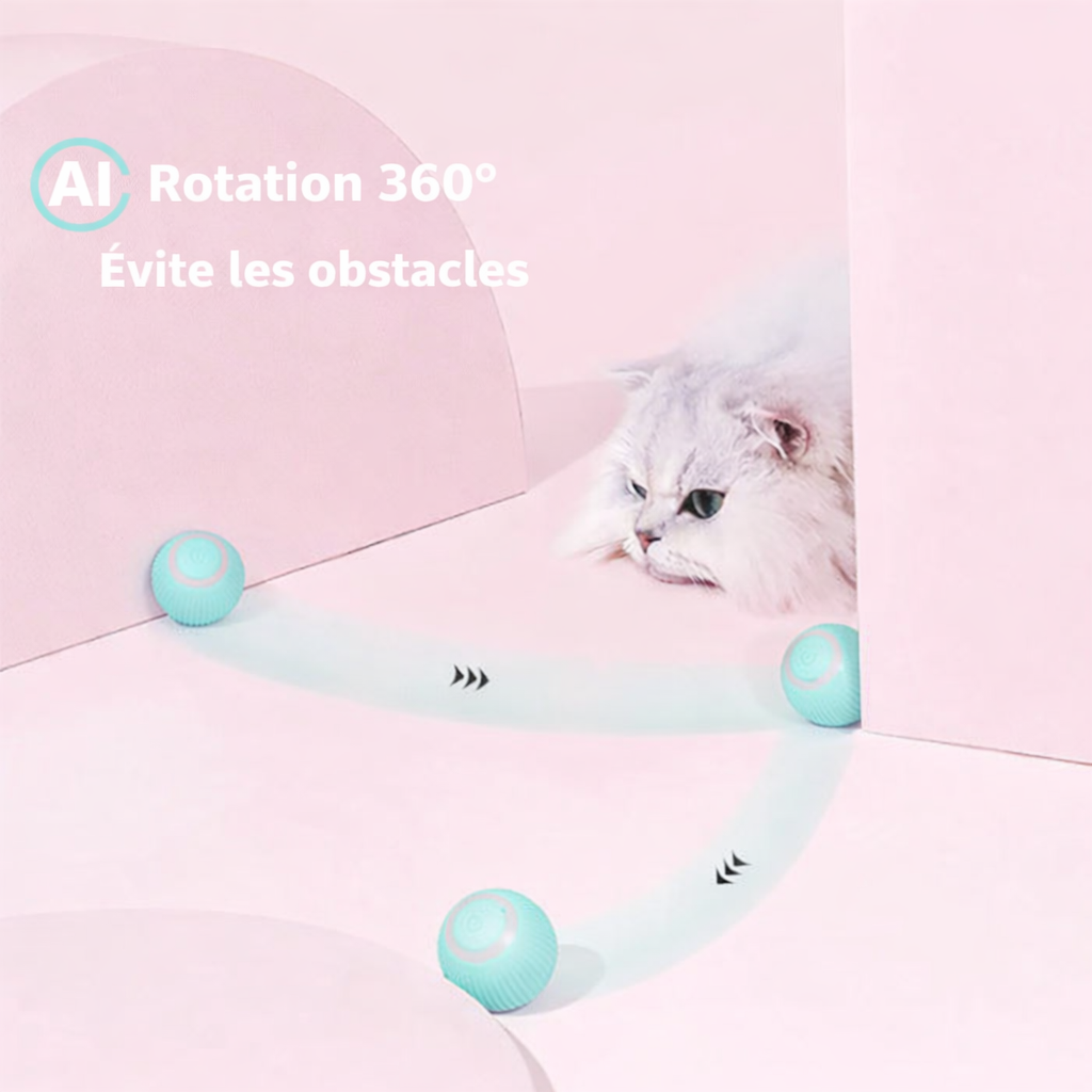 Balle interactive intelligente pour chat