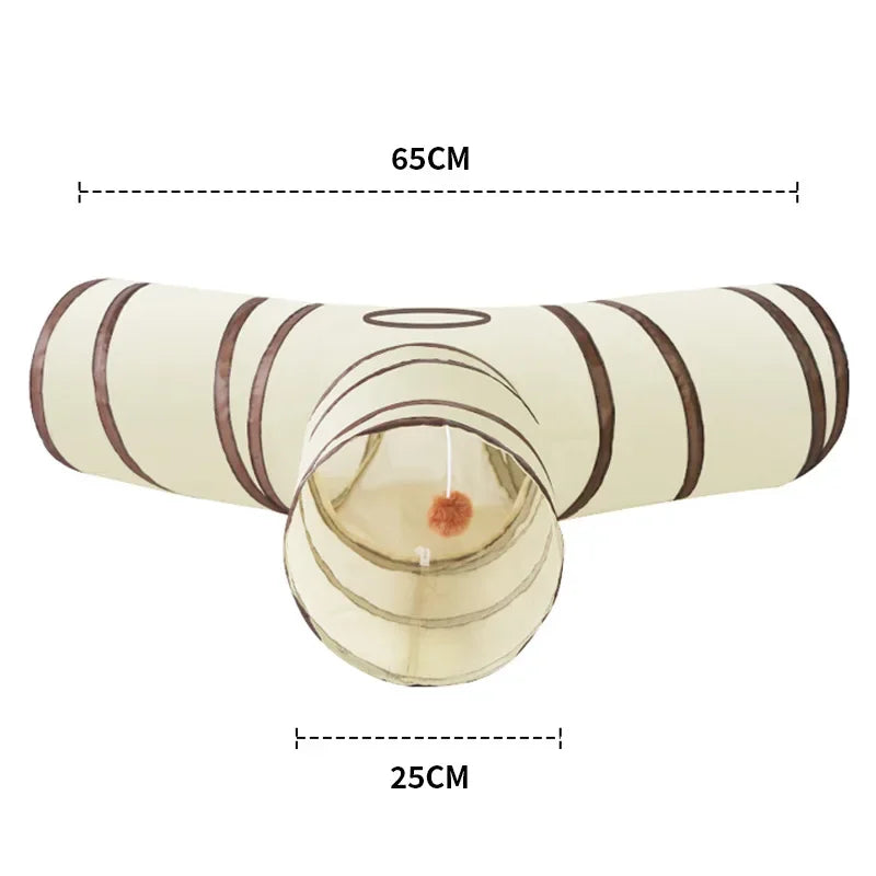 Tunnel de Jeu Interactif en T pour Chat